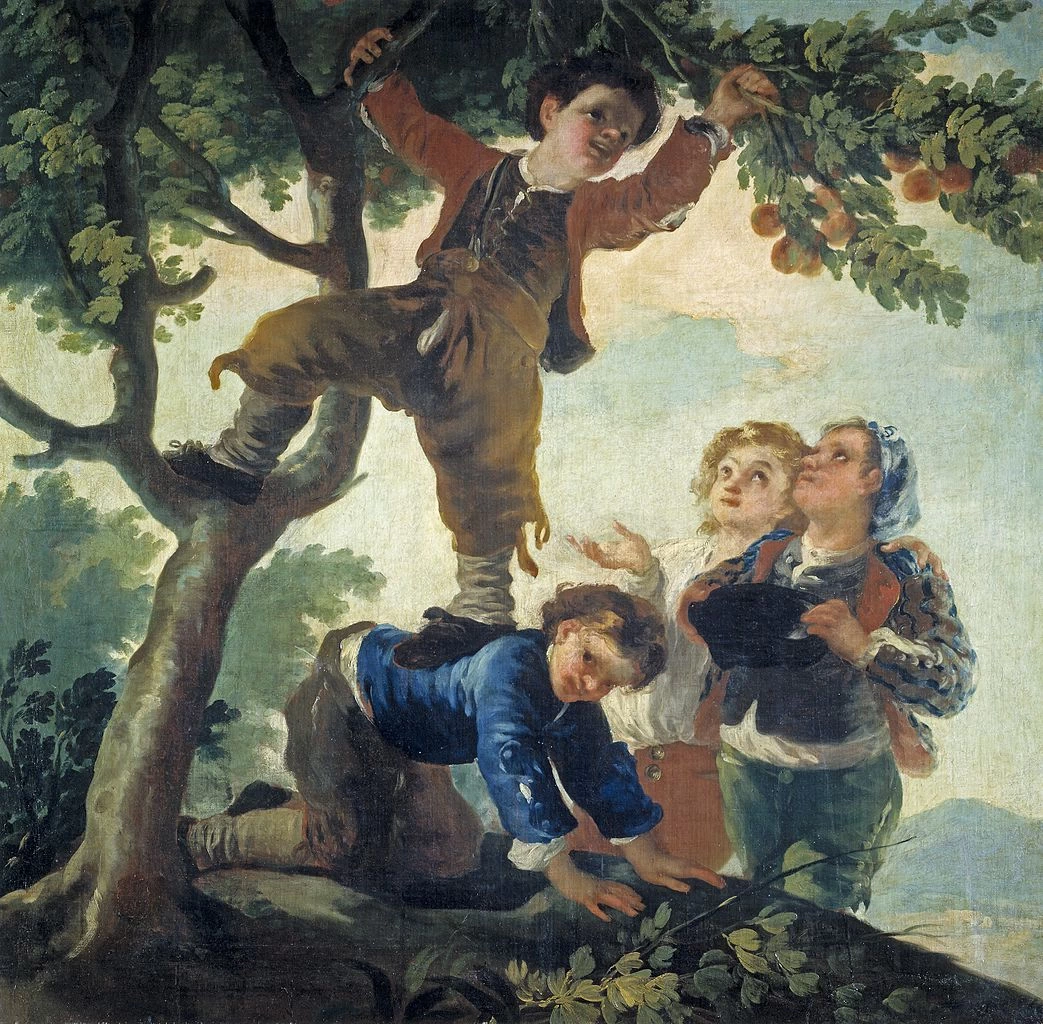 Francisco de Goya y Lucientes - 381, Ragazzi che raccolgono frutta, Museo del Prado, Madrid